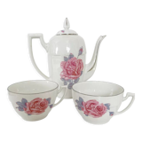 Teapot and porcelain cups set