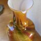 Blown marbled glass carafe