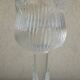 Paire de bougeoirs verre