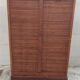 old double filing cabinet with curtains in oak professional furniture