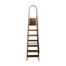 Iron and wood stepladder