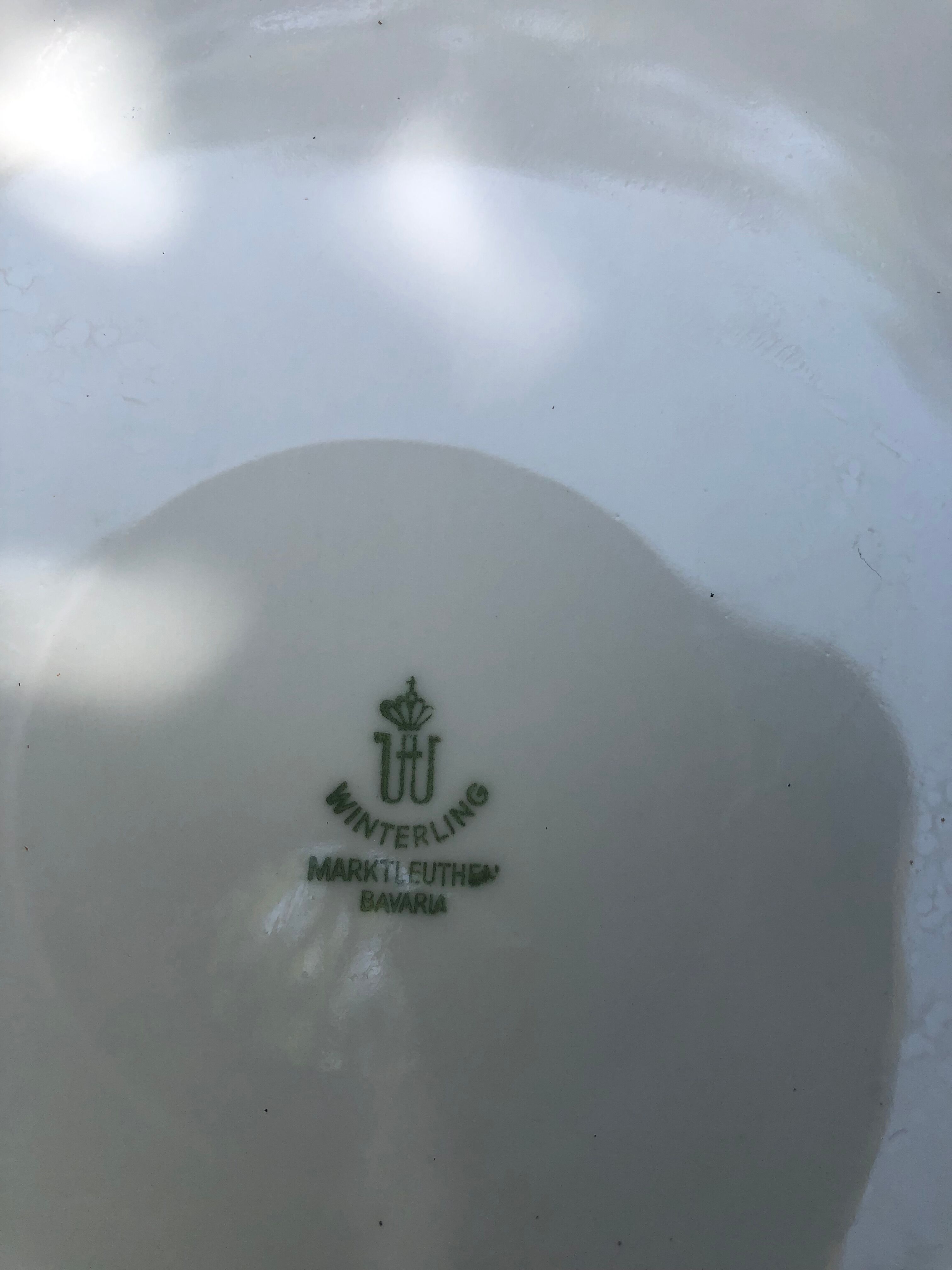 Set of 6 flat porcelain plates Winterling Bavaria