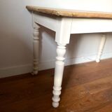 Antique walnut table for 4 people.