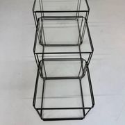 Lot of 3 vintage 1970s design nesting coffee tables by Max Sauze.