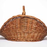 Large rattan log basket