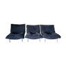 Set of 3 Calin armchairs by Pascal Mourgue for Ligne Roset, 1980s