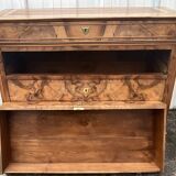 French Louis Philippe Chest of Drawers, Late 19th Century, Burr Walnut