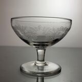 Set of 7 crystal champagne glasses