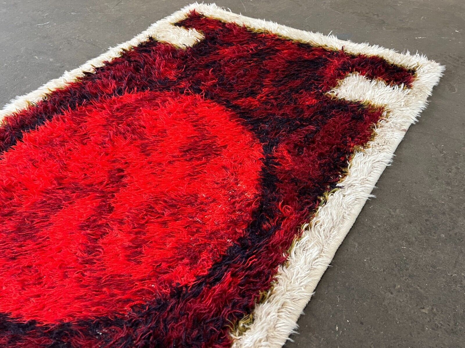 60s 70s rug carpet by Hojer Eksport Denmark
