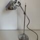Pirouett vintage 1930 Art Deco blue chrome lamp - 50 cm