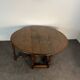 Table de salle à manger à rabats de type Gateleg en chêne XVIIIe siècle