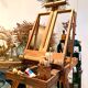 Old collapsible wooden painter's easel