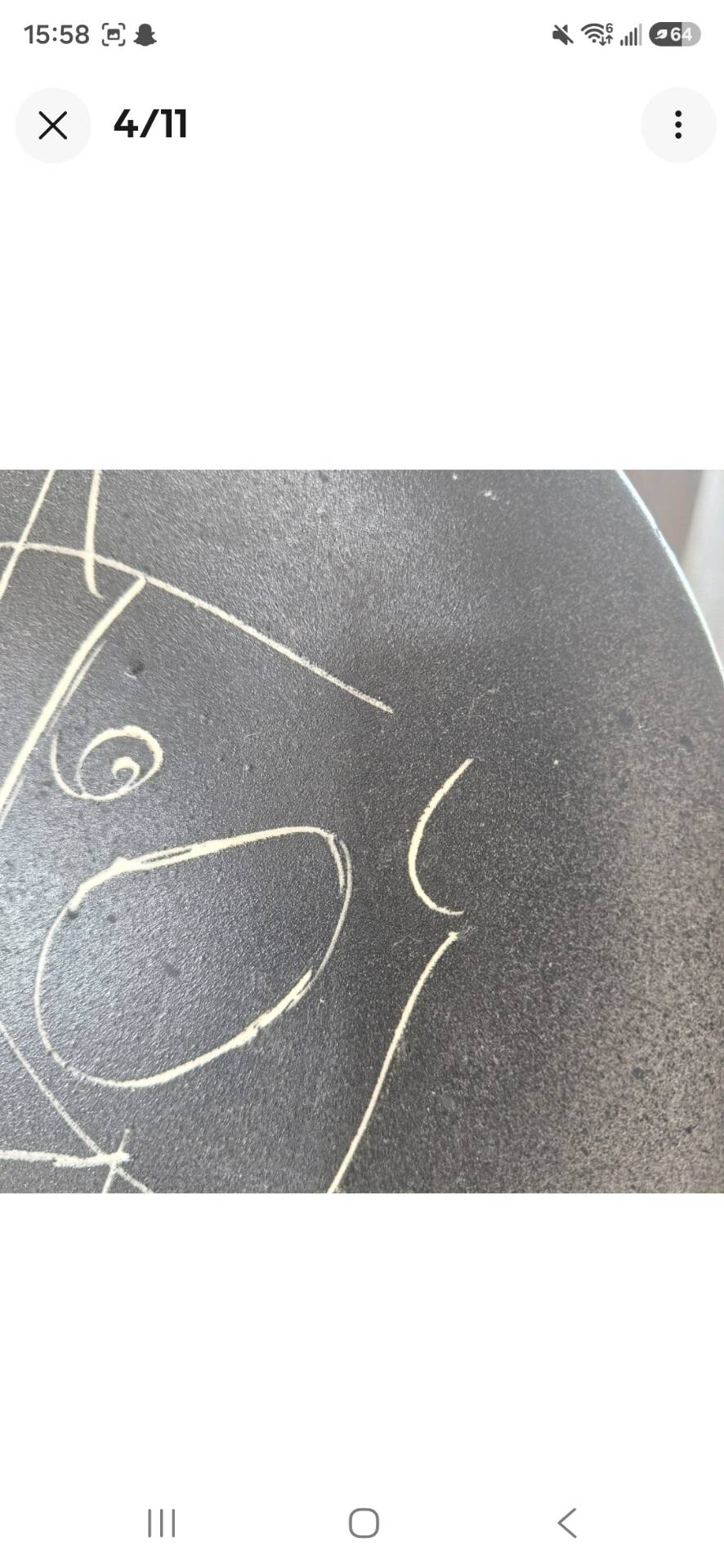 Magnificent vintage Vallauris plate "the cart" Picasso style 1950-