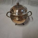 3-piece silver-plated metal coffee set