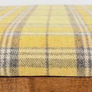 Set of three bar stools in vintage style rustic wood wool upholstery
