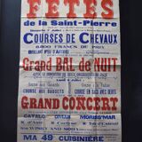 Poster "Feasts of St. Peter" - City of Grignols - 1935