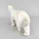 Sculpture d'ours polaire en porcelaine Royal Dux, Tchécoslovaquie années 1960