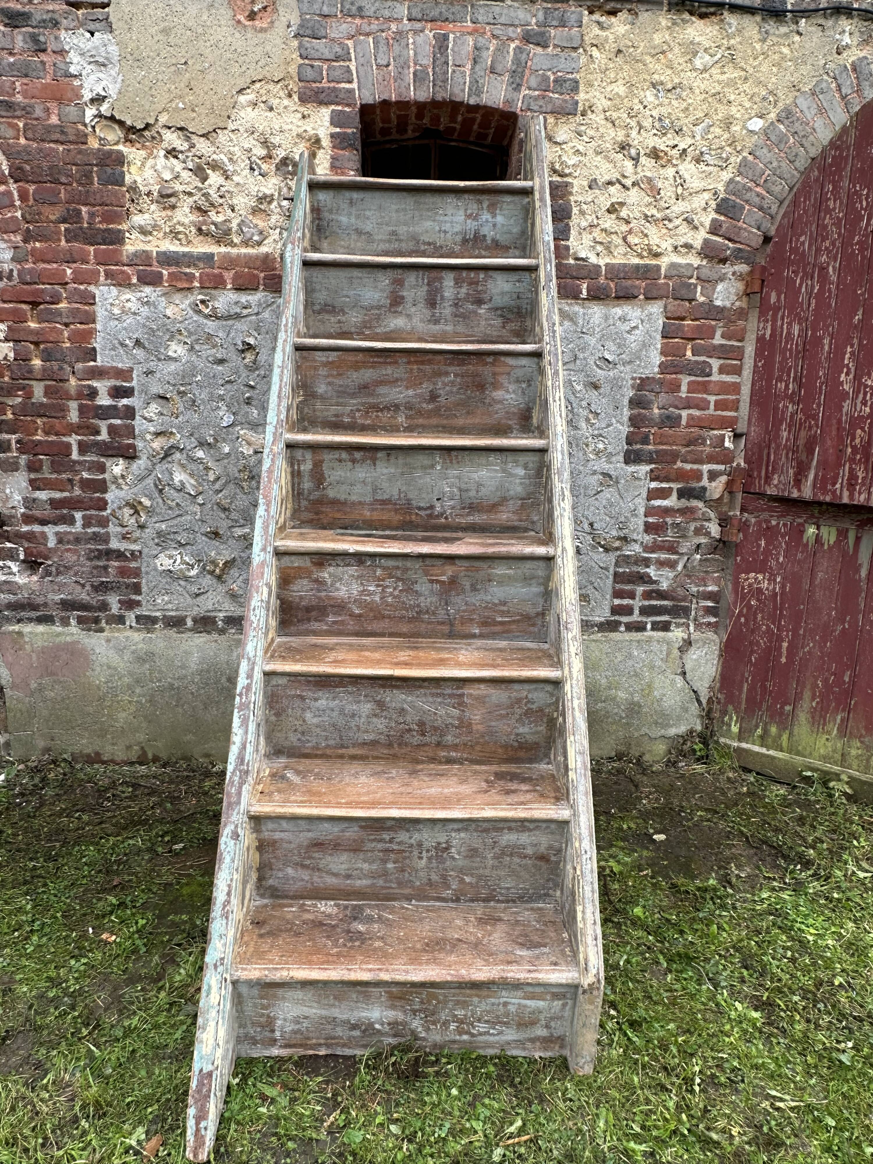 8-step solid wood staircase -JD103