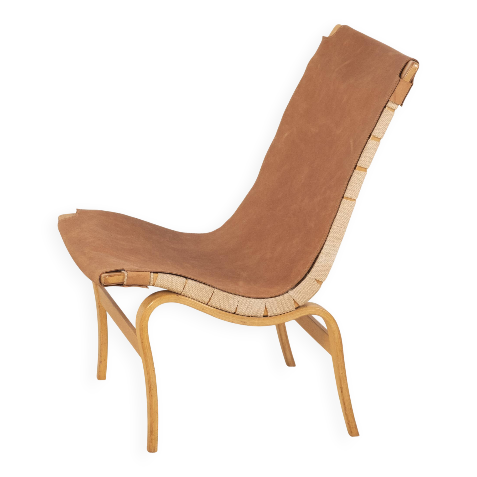 1 fauteuil lounge « Eva » de Bruno Mathsson, Suède des années 1960