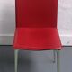 Chaise vintage cuir rouge