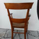 Fauteuil ancien en bois et paille