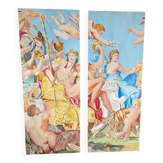 Diptyque baroque - Triomphe de Bacchus et Ariane