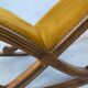 Small rocking stool – wood & velvet