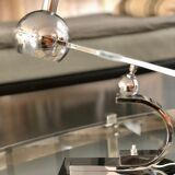 Art Deco desk lamp in stainless steel