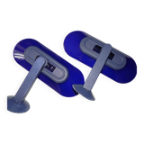 Blue arteluce workshop lamps