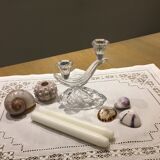 Ancient art deco glass candlestick