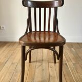 Curved wooden bistro chair 40s 50s