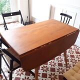ERCOL folding dining table in solid elm