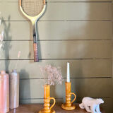 Pair of ceramic candle holders from Biot