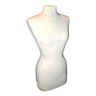 Vintage sewing bust - foam female fashion mannequin 1980