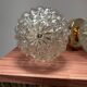 Pair of Scandinavian glass globe wall lights