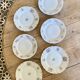 Lot de 6 assiettes à dessert vintage Dépareillées