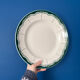 Round plate Digoin Sarreguemines Pascal green – vintage serving plate