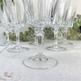 6 Vintage Cristal D'Arques Versailles Red Wine Glasses No. 4
