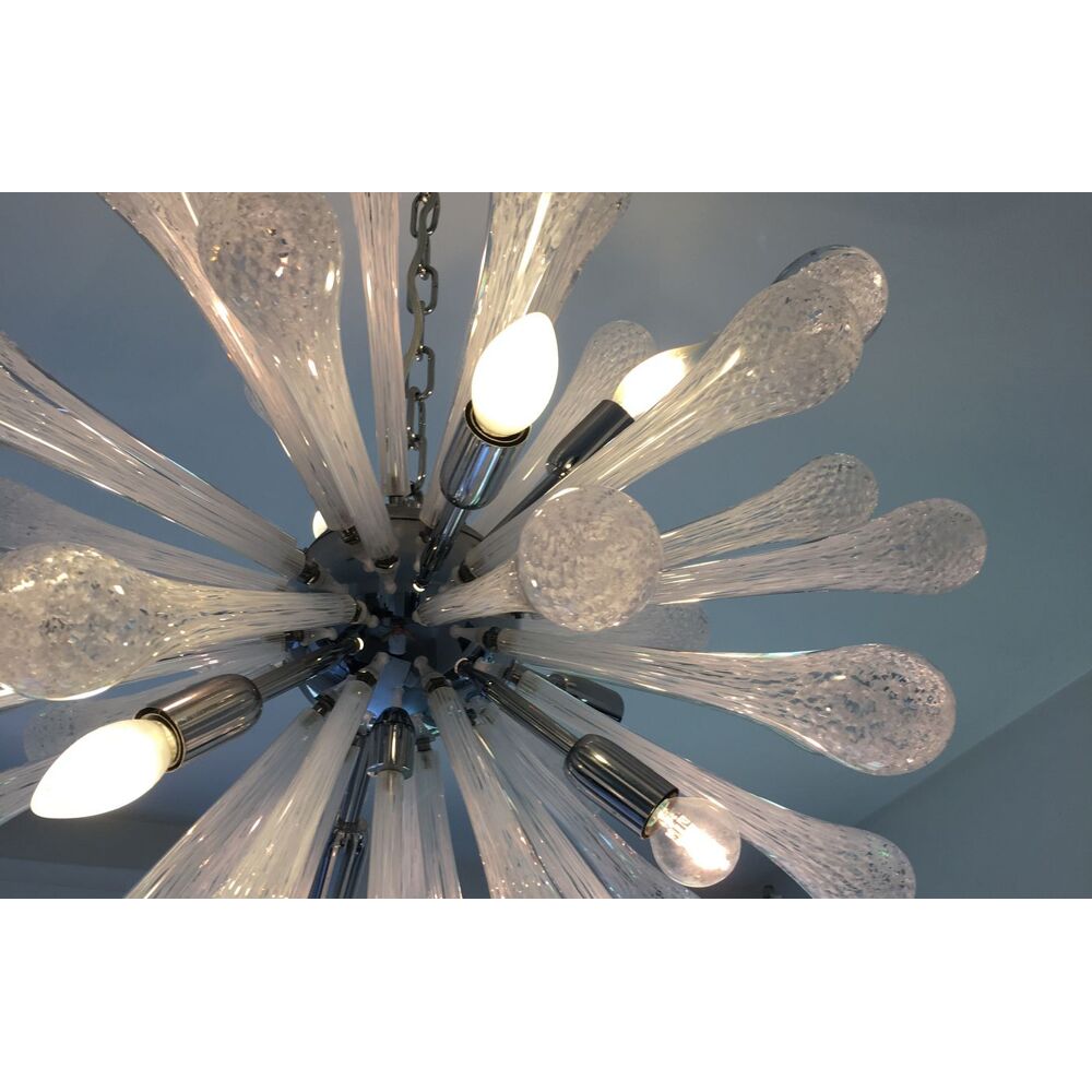 Lustre en verre de Murano