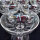 10 champagne cups in Baccarat crystal, circa 1910