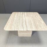 Travertine coffee table from the 1970s, Italy