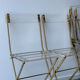 4 chaises pliantes « les invisibles » pour Marais international 1970