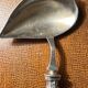 Art-Nouveau Sauce Spoon Floral Decor - Silver & Vermeil