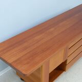 Vintage walnut sideboard Mobil Girgi 1970s