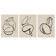 Set of 3 figure giclee prints