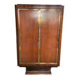 Art Deco period wardrobe in restored mahogany