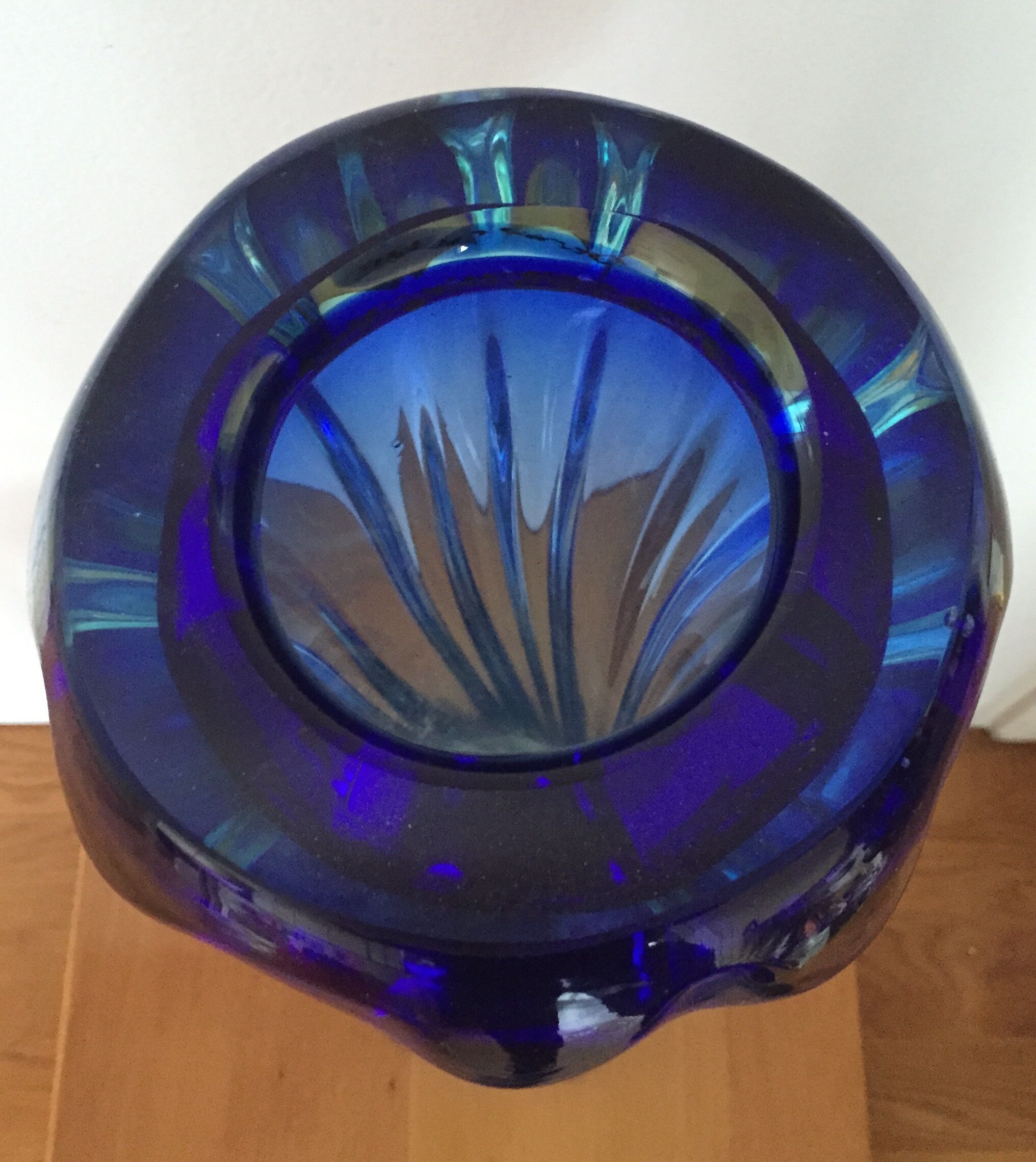 Big Blue Crystal vase