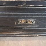 Parisian glazed wardrobe, Vintage painted showcase library