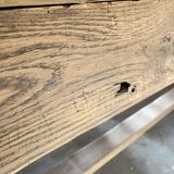 oak farmhouse table - 2 drawers