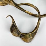 Brutalist metal wall lamp by Salvino Marsura, Italy, 1960s.